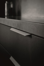 Furnipart - Blaze 2 - greb i aluminium Børstet antracit CC2x80mm L200mm B3